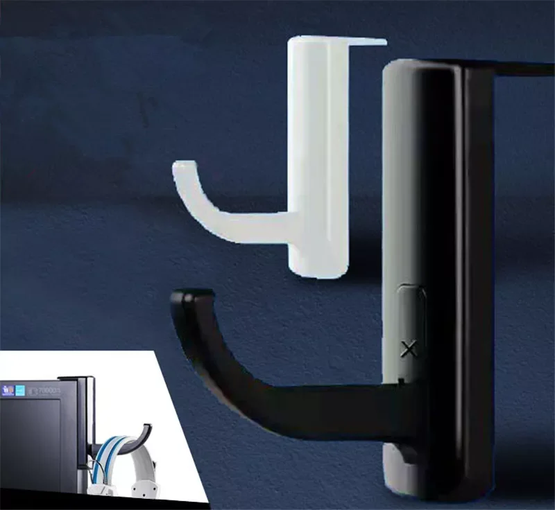 Black Headphones' Stand Universal Headphone Headset Hanger Wall Hook PC Monitor Earphone Stand Rack Holder Rack Accessories
Black Headphones' Stand Universal Headphone Headset Hanger Wall Hook PC Monitor Earphone Stand Rack Holder Rack Accessories