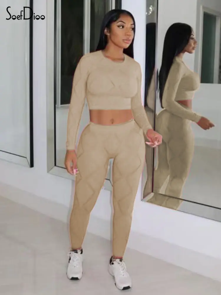 Soefdioo Hollow Out Two Piece Set Women Sexy O-neck Long Sleeve Crop Top and Pencil Pants Matching Fall Winter 2022 Club Outfits
Soefdioo Hollow Out Two Piece Set Women Sexy O-neck Long Sleeve Crop Top and Pencil Pants Matching Fall Winter 2022 Club Outfits