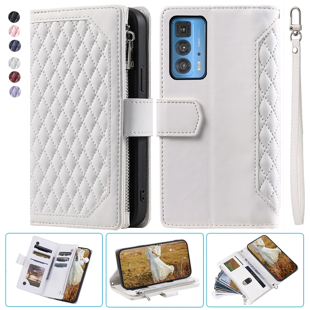 For Moto Edge 20 Pro Fashion Small Fragrance Zipper Wallet Leather Case Flip Cover Multi Card Slots Cover Folio with Wrist Strap
For Moto Edge 20 Pro Fashion Small Fragrance Zipper Wallet Leather Case Flip Cover Multi Card Slots Cover Folio with Wrist Strap