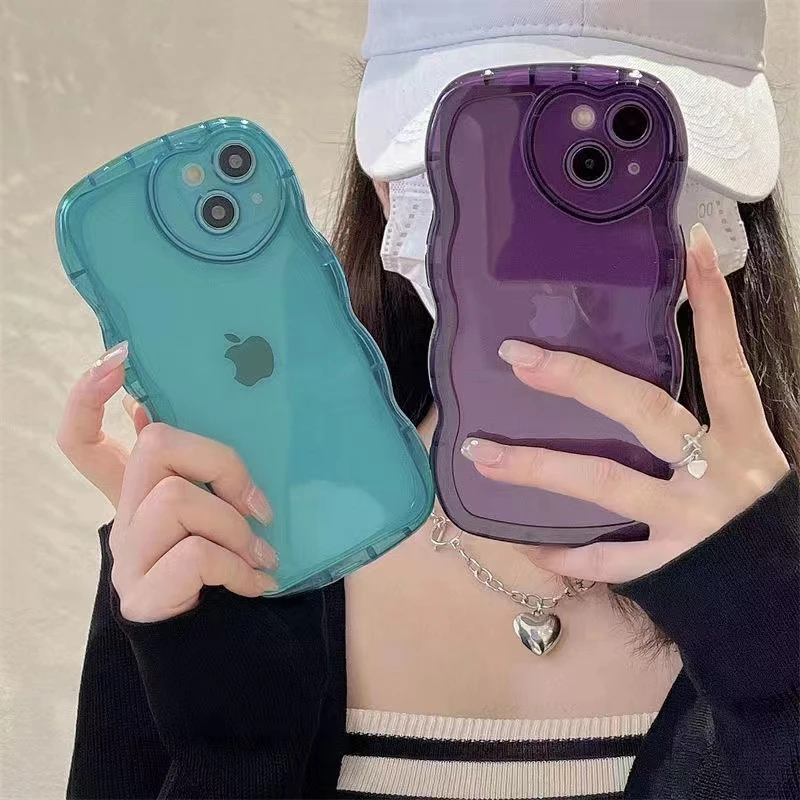 INS Solid Color Wave Simple Clear Silicone Soft Case For iPhone 13 12 11 Pro Max XS X XR 7 8 Plus Love Camera Protection Cover
INS Solid Color Wave Simple Clear Silicone Soft Case For iPhone 13 12 11 Pro Max XS X XR 7 8 Plus Love Camera Protection Cover