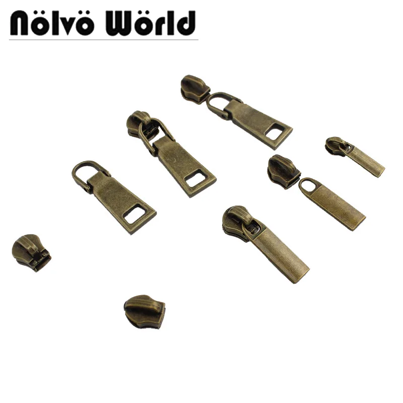 10-50pieces 5# Bronze old silver Metel Nylon teeth zipper puller slider metal bags garments fabric parts accessories
10-50pieces 5# Bronze old silver Metel Nylon teeth zipper puller slider metal bags garments fabric parts accessories