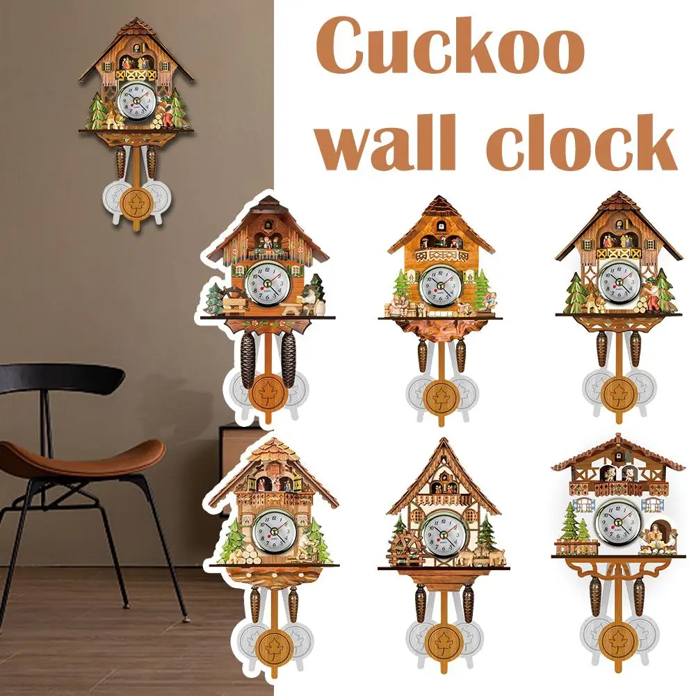 Wooden Cuckoo Wall Clock Bird Bell Swing Alarm Watch Room Bedroom Home Decor Art Pendant Crafts Living U6X1
Wooden Cuckoo Wall Clock Bird Bell Swing Alarm Watch Room Bedroom Home Decor Art Pendant Crafts Living U6X1