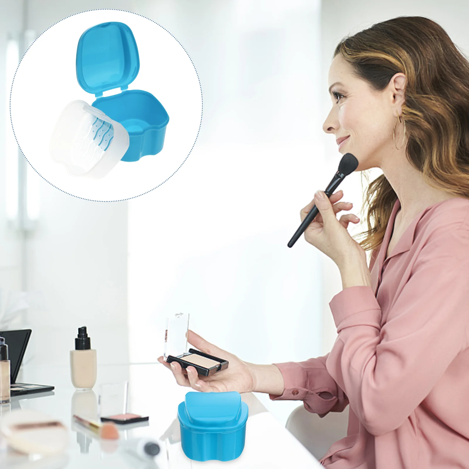 Denture Case 1 Denture Cup Container Storage Case Retainer Box for Men ( Light Blue )
Denture Case 1 Denture Cup Container Storage Case Retainer Box for Men ( Light Blue )