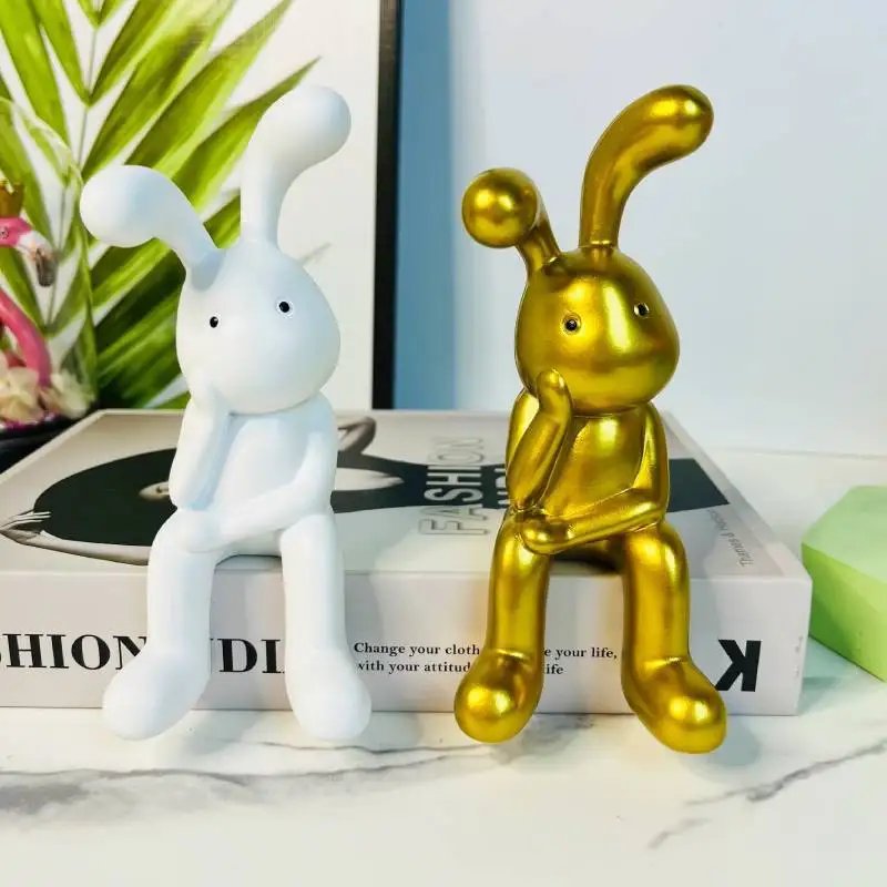 Nordic creative minimalist rabbit ornaments set of three sitting animal resin crafts ornaments home living room decorations
Nordic creative minimalist rabbit ornaments set of three sitting animal resin crafts ornaments home living room decorations