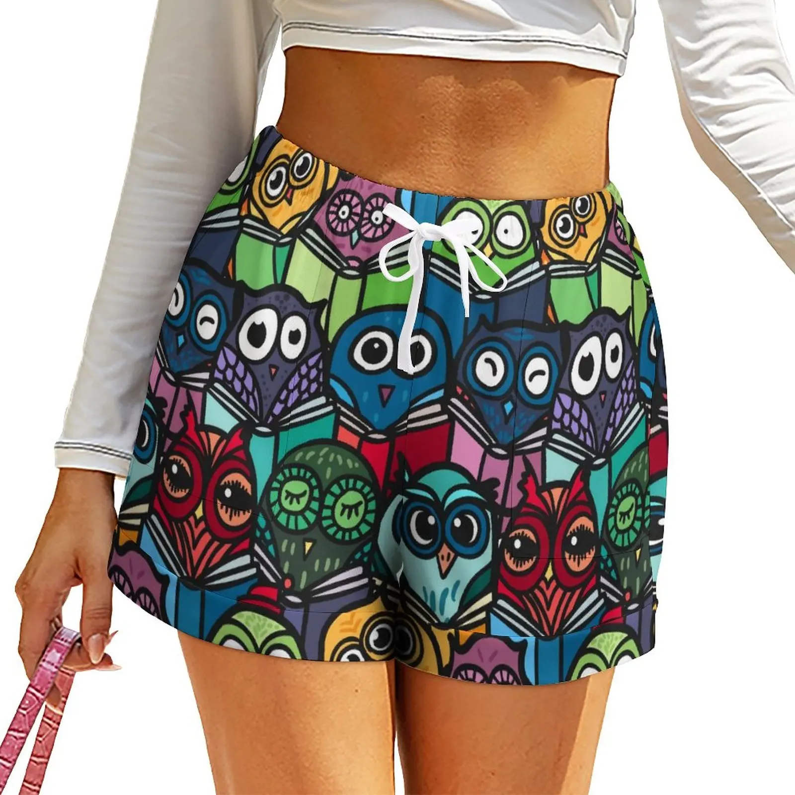Cute Owl Print Shorts Colorful Animal Oversized Casual Shorts High Waist Sexy Short Pants Women Design Pockets Bottoms
Cute Owl Print Shorts Colorful Animal Oversized Casual Shorts High Waist Sexy Short Pants Women Design Pockets Bottoms
