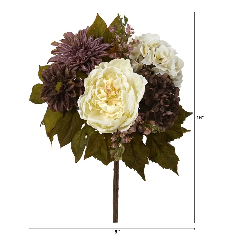 Gorgeous, Multicolor Peony, Hydrangea & Dahlia Artificial Flowers Bouquet (Set of 2) – Perfect Decoration for Home or Office.
Gorgeous, Multicolor Peony, Hydrangea & Dahlia Artificial Flowers Bouquet (Set of 2) – Perfect Decoration for Home or Office.