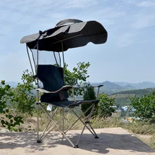 YY Outdoor Folding Chair Leisure Hanging Fishing Chair Portable Sun-Proof Camping Summer