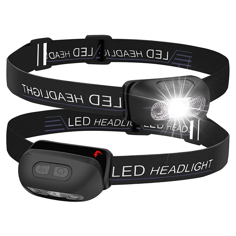 GTBL Rechargeable Headlight, 1000 Lumen Sensor Mini Headlight Flashlight, LED Running Headlight with 5 Modes, 2 Pack
GTBL Rechargeable Headlight, 1000 Lumen Sensor Mini Headlight Flashlight, LED Running Headlight with 5 Modes, 2 Pack