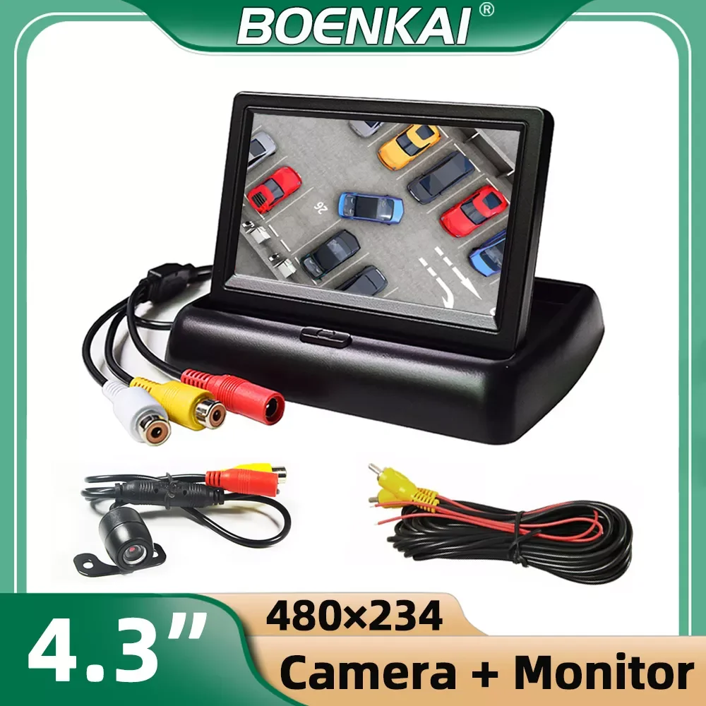 NEW2023 BOENKAI HD Rear View Camera With Monitor 4.3 Inch Car Foldable LCD Display 12-24V Truck Bus Two RCA Video Reverse Parkin
NEW2023 BOENKAI HD Rear View Camera With Monitor 4.3 Inch Car Foldable LCD Display 12-24V Truck Bus Two RCA Video Reverse Parkin