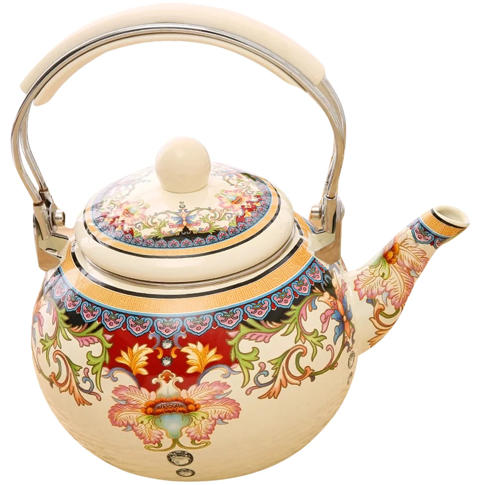 Reusable Premium Tea Kettle Enamel Pot Tea Kettle With Handle for Kitchen Friends Decorate Home
Reusable Premium Tea Kettle Enamel Pot Tea Kettle With Handle for Kitchen Friends Decorate Home