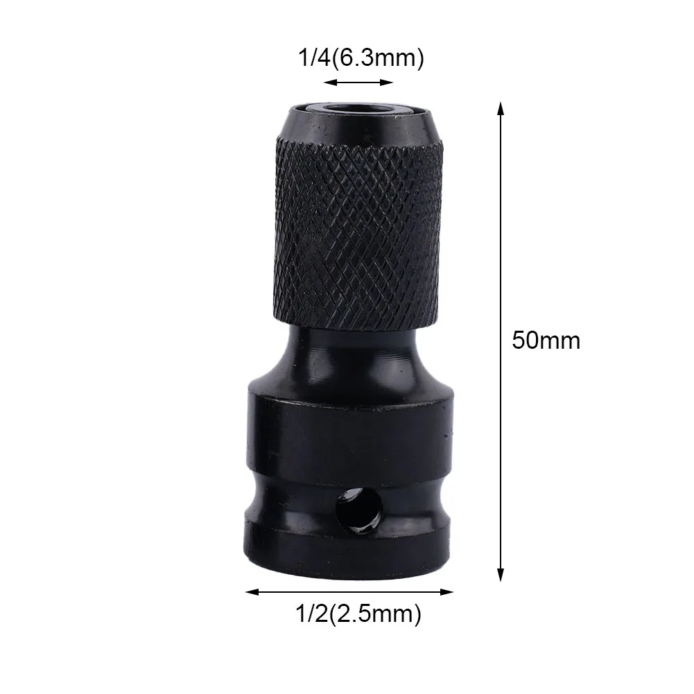 2pc 1/2in Drive To 1/4in Hex Drill Chuck Change Socket Adapter For Impact Wrench Workshop Equipment Power Tools Drill Bits
2pc 1/2in Drive To 1/4in Hex Drill Chuck Change Socket Adapter For Impact Wrench Workshop Equipment Power Tools Drill Bits