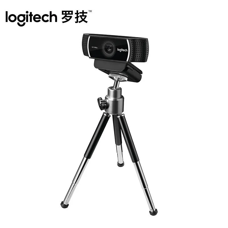 

Веб-камера Logitech Pro C922 со встроенным потоковым интерфейсом и автофокусом, HD-камера 1080p для потоковой записи, оригинальная Компьютерная камера