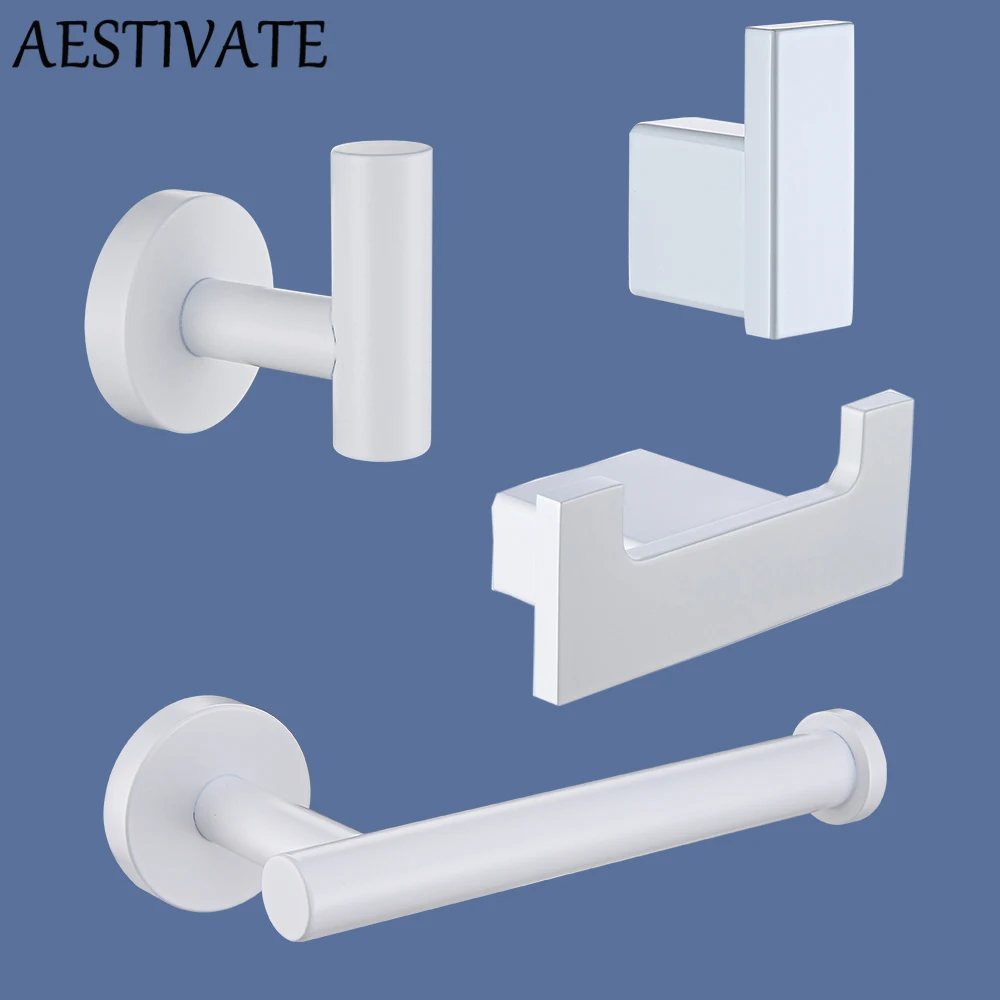 Matte White Bathroom Hardware Towel Rack Robe Hook Double Hooks Toilet Paper Holder Toilet Bedroom Accessories
Matte White Bathroom Hardware Towel Rack Robe Hook Double Hooks Toilet Paper Holder Toilet Bedroom Accessories