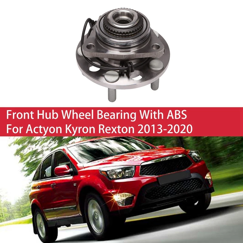 Car Front Hub Wheel Bearing with ABS for Ssangyong Actyon Kyron Rexton 2013-2020 4142009405
Car Front Hub Wheel Bearing with ABS for Ssangyong Actyon Kyron Rexton 2013-2020 4142009405