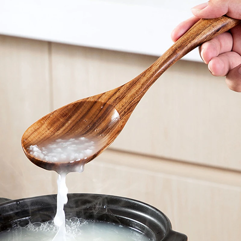 Wooden Utensils Tableware Wooden Serving Spoon Large Wood Soup Ladle Cooking Spoon Kitchen Restaurant Rice Scoop Porridge Spoon
Wooden Utensils Tableware Wooden Serving Spoon Large Wood Soup Ladle Cooking Spoon Kitchen Restaurant Rice Scoop Porridge Spoon