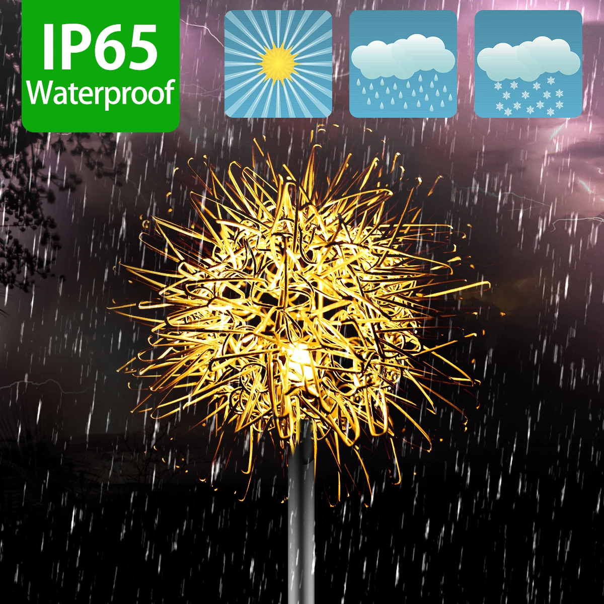 2pcs LED Solar Lamp Dandelion Light Outdoor Solar Stake Light Waterproof Solar Lawn Lamp Dandelion Landscape Light Decoration
2pcs LED Solar Lamp Dandelion Light Outdoor Solar Stake Light Waterproof Solar Lawn Lamp Dandelion Landscape Light Decoration