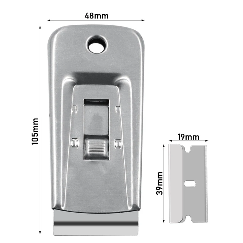 Cleaning Tool Razor Scraper Set Changing blades Silver Edge Razor Blade Window Multi-Purpose Extra Replaces Blades
Cleaning Tool Razor Scraper Set Changing blades Silver Edge Razor Blade Window Multi-Purpose Extra Replaces Blades