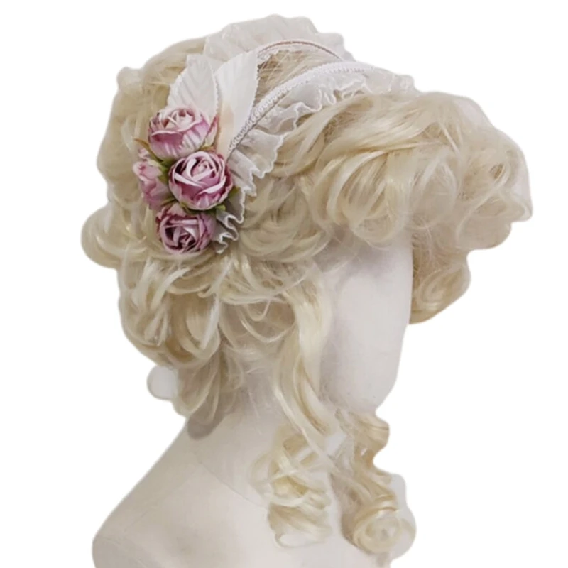 Spring Pleated Lace Flower Shaped Hair Hoop Cute Photoshoot Hair Holder Halloween Party Costume Headwear for Children
Spring Pleated Lace Flower Shaped Hair Hoop Cute Photoshoot Hair Holder Halloween Party Costume Headwear for Children