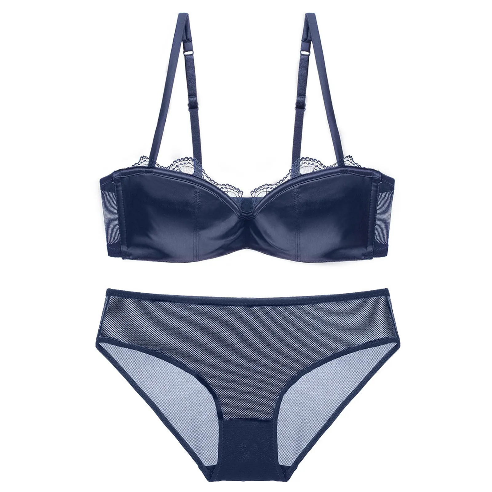 Women Comfortable Sexy Thin Lace Underwear Shorts With Side Breast Breathable Bra Set Seamless Sexy Lingerie Set
Women Comfortable Sexy Thin Lace Underwear Shorts With Side Breast Breathable Bra Set Seamless Sexy Lingerie Set