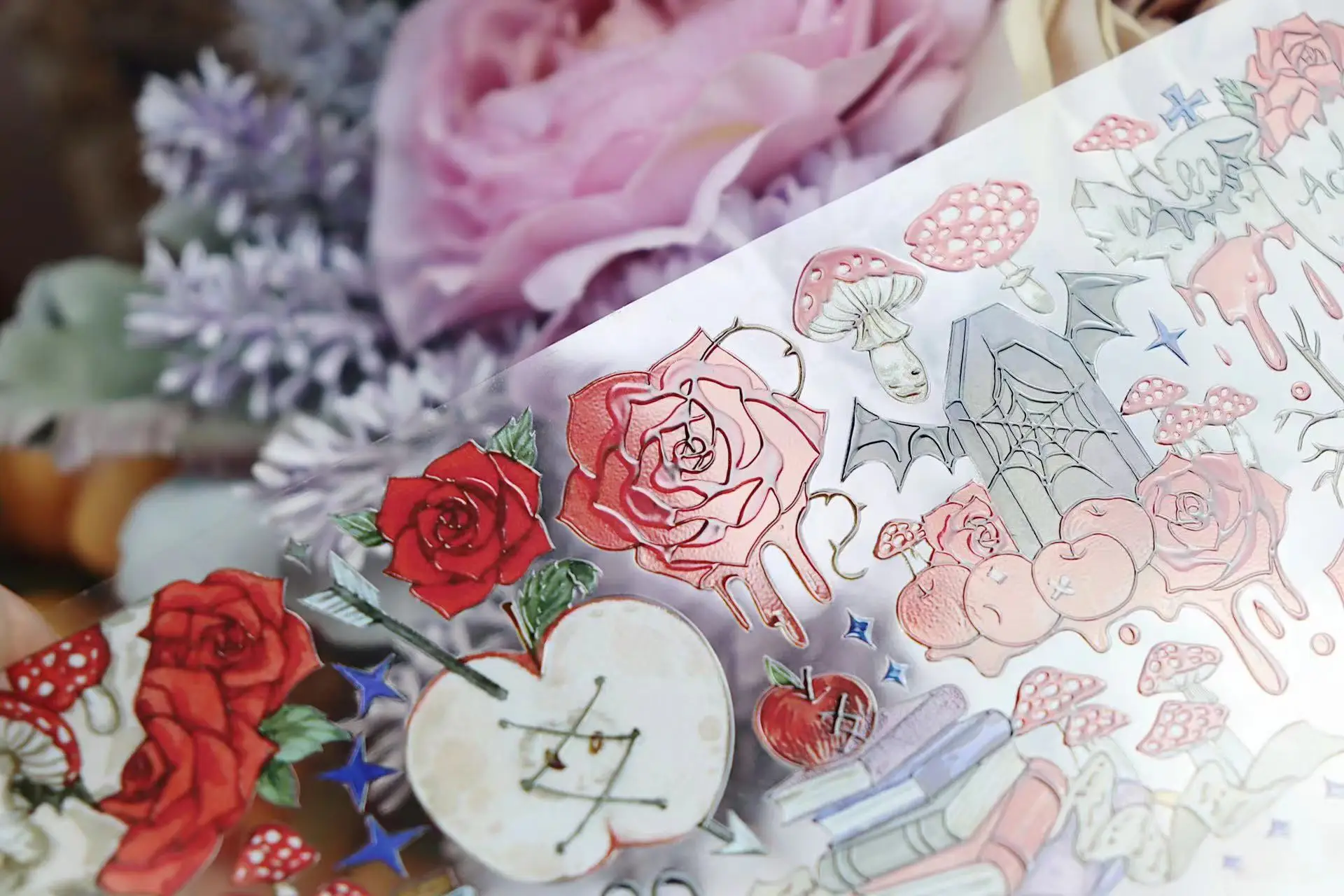 Fairy Gothic Style Song of Forever Night Crystal Washi PET Tape for Card Making DIY Scrapbooking Plan Sticker
Fairy Gothic Style Song of Forever Night Crystal Washi PET Tape for Card Making DIY Scrapbooking Plan Sticker