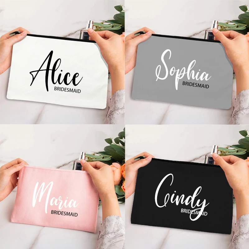 Personalized Name Bridesmaid Cosmetic Bag Bachelorette Party Makeup Bag Toiletries Organizer Pouch Purse Wedding Bridesmaid Gift
Personalized Name Bridesmaid Cosmetic Bag Bachelorette Party Makeup Bag Toiletries Organizer Pouch Purse Wedding Bridesmaid Gift