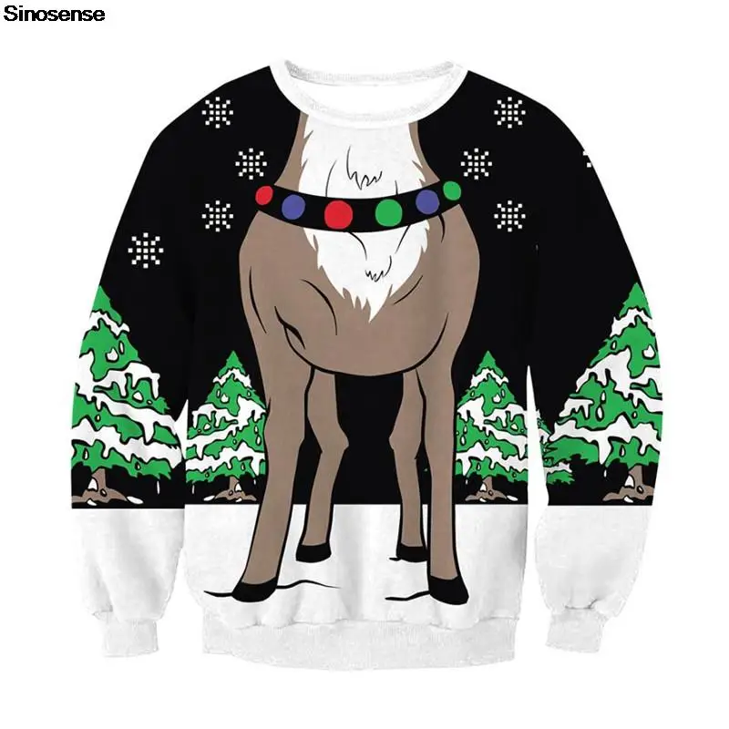 Men Women Ugly Christmas Sweater Pullover Christmas Sweatshirt 3D Funny Reindeer Tree Snowflake Print Holiday Xmas Jumpers Tops
Men Women Ugly Christmas Sweater Pullover Christmas Sweatshirt 3D Funny Reindeer Tree Snowflake Print Holiday Xmas Jumpers Tops