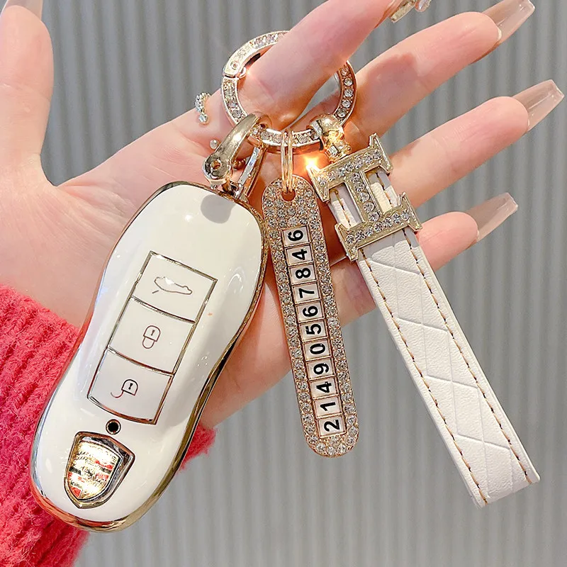 For Porsche Car key Cover Case Macan Car Cover 718 Taycan Cayenne Pamela 911 Buckle High-end Key Chain Accessories
For Porsche Car key Cover Case Macan Car Cover 718 Taycan Cayenne Pamela 911 Buckle High-end Key Chain Accessories