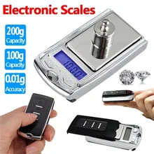High Precision Car Key Scales Mini Pocket Jewelry Craft Scale 200g/100g 0.01g Car Key Digital Scales Weight Balance Gram Scale