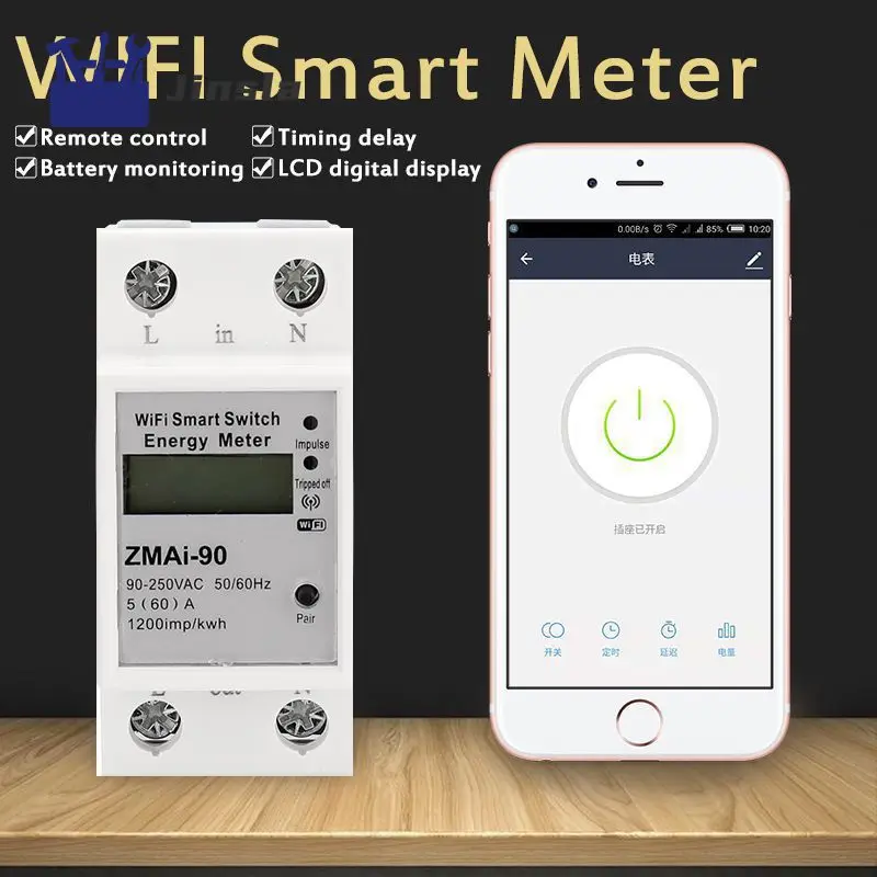 Умный выключатель Zmai 90 с голосовым управлением, Wi-Fi счетчик энергии с удаленным доступом, автоматизация умного дома, легкая установка, мониторинг энергии
Умный выключатель Zmai 90 с голосовым управлением, Wi-Fi счетчик энергии с удаленным доступом, автоматизация умного дома, легкая установка, мониторинг энергии