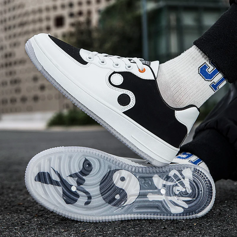WSNGMen's Shoes Summer Breathable 2022 New Black and White Tai Chi Niche Design Sports Shoes Trend All-match Casual Sneakers Men
WSNGMen's Shoes Summer Breathable 2022 New Black and White Tai Chi Niche Design Sports Shoes Trend All-match Casual Sneakers Men