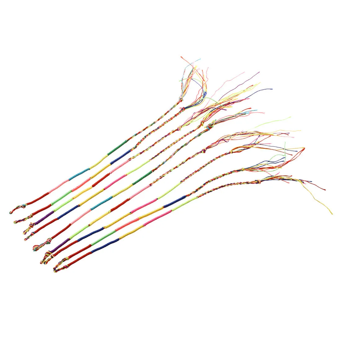9 x Hippie Style Colorful Braided Friendship Bracelets Thread Prayer Bracelet Random Color--Textured
9 x Hippie Style Colorful Braided Friendship Bracelets Thread Prayer Bracelet Random Color--Textured