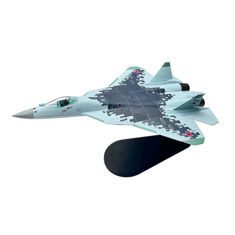 

1/100 Russian Sukhoi SU57 Su-57 Stealth Fighter Jet Airplane Aircraft Metal Military Diecast Plane Model for Collection or Gift
