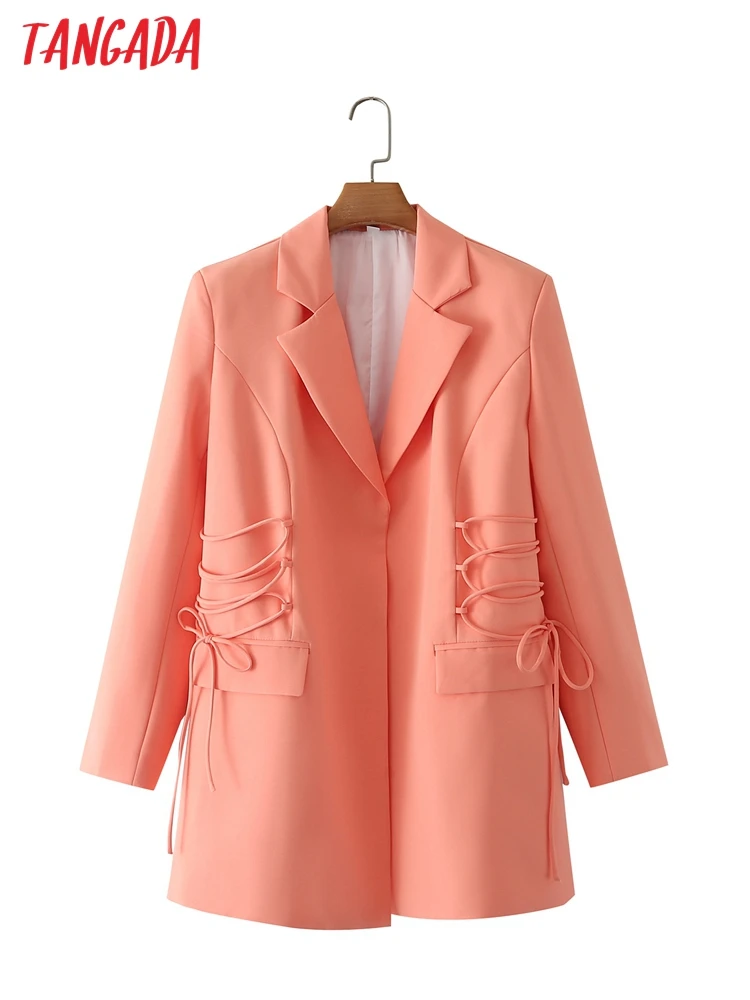Tangada Women Vintage Lace Up Blazer Female Long Sleeve Elegant Jacket Ladies Blazer Suits DA102
Tangada Women Vintage Lace Up Blazer Female Long Sleeve Elegant Jacket Ladies Blazer Suits DA102