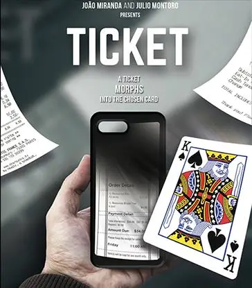 Ticket (Gimmick+Online Instruct) By Joao Miranda And Julio Montoro,Illusion,Close Up Magic,Fun,Mentalism,Classic,Card Magic
Ticket (Gimmick+Online Instruct) By Joao Miranda And Julio Montoro,Illusion,Close Up Magic,Fun,Mentalism,Classic,Card Magic