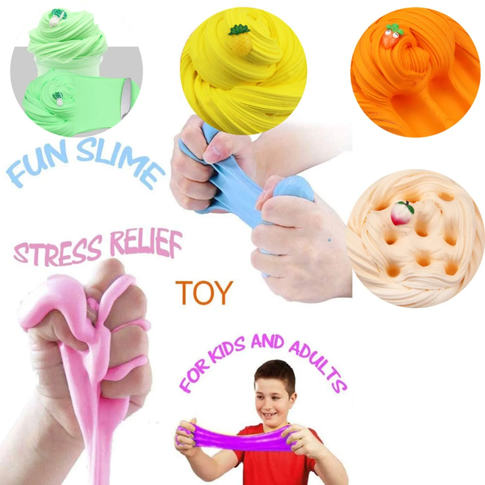 12PCS Color Slime Soft Non-Stick Slime Children's Moving Parts Toys Children's Birthday Gifts DIY Crystal Mud Educational Toys
12PCS Color Slime Soft Non-Stick Slime Children's Moving Parts Toys Children's Birthday Gifts DIY Crystal Mud Educational Toys