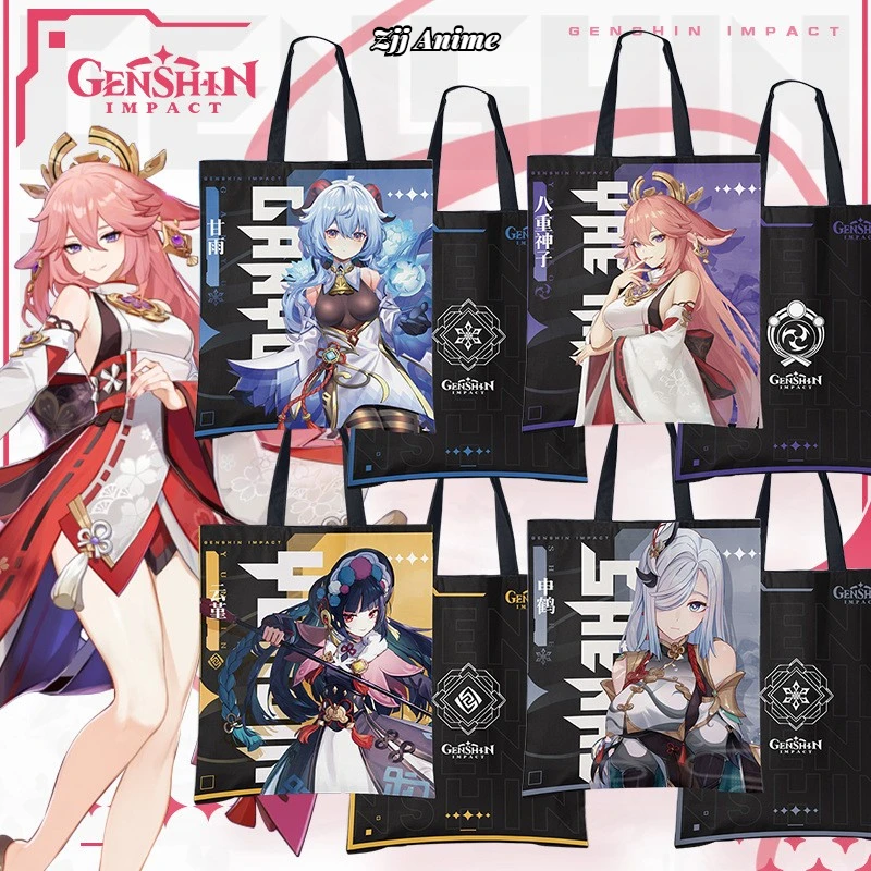 Game Genshin Impact Arataki Itto Kazuha Yae Miko Ganyu Kamisato Ayaka Canvas Bag Harajuku Shopper Women Shoulder Bags Handbags
Game Genshin Impact Arataki Itto Kazuha Yae Miko Ganyu Kamisato Ayaka Canvas Bag Harajuku Shopper Women Shoulder Bags Handbags