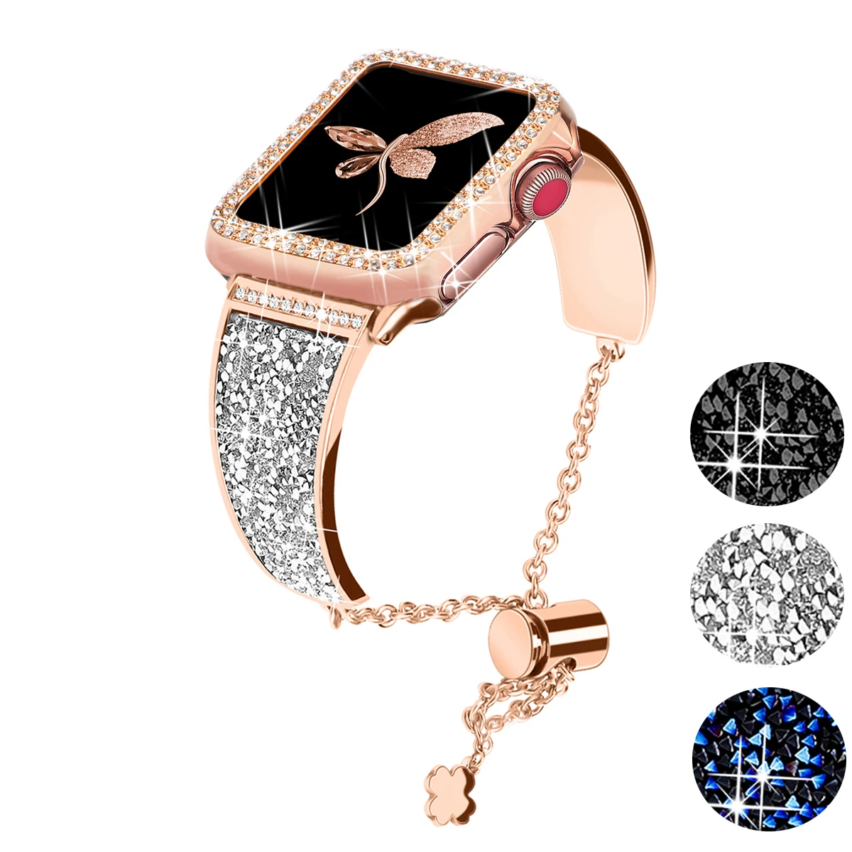Luxury Diamond Strap for Apple Watch Band 41mm 40mm 38mm 49 44 42 45 mm Women Stainless Steel Bracelet iwatch 8 7 6 se 5 4 Ultra
Luxury Diamond Strap for Apple Watch Band 41mm 40mm 38mm 49 44 42 45 mm Women Stainless Steel Bracelet iwatch 8 7 6 se 5 4 Ultra