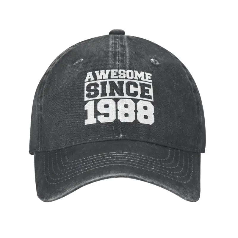 Custom Cotton White Awesome Since 1988 Baseball Cap Outdoor Men Women's Adjustable Dad Hat Autumn
Custom Cotton White Awesome Since 1988 Baseball Cap Outdoor Men Women's Adjustable Dad Hat Autumn