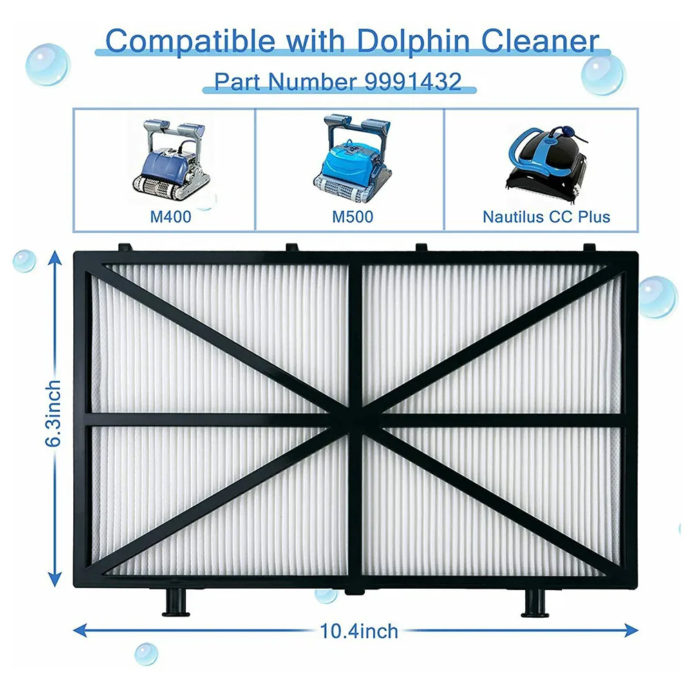 4 Pack Compatible With Dolphin M400, M500, Nautilus CC Plus Pool Cleaner Filter Superfine Filter Replacement Household Products
4 Pack Compatible With Dolphin M400, M500, Nautilus CC Plus Pool Cleaner Filter Superfine Filter Replacement Household Products