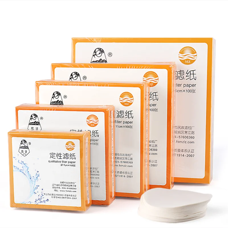 200Pcs (two packs) Fast/Medium/Slow speed qualitative filter paper for lab funnel use Dia 7/9/11/12.5/15/18cm
200Pcs (two packs) Fast/Medium/Slow speed qualitative filter paper for lab funnel use Dia 7/9/11/12.5/15/18cm