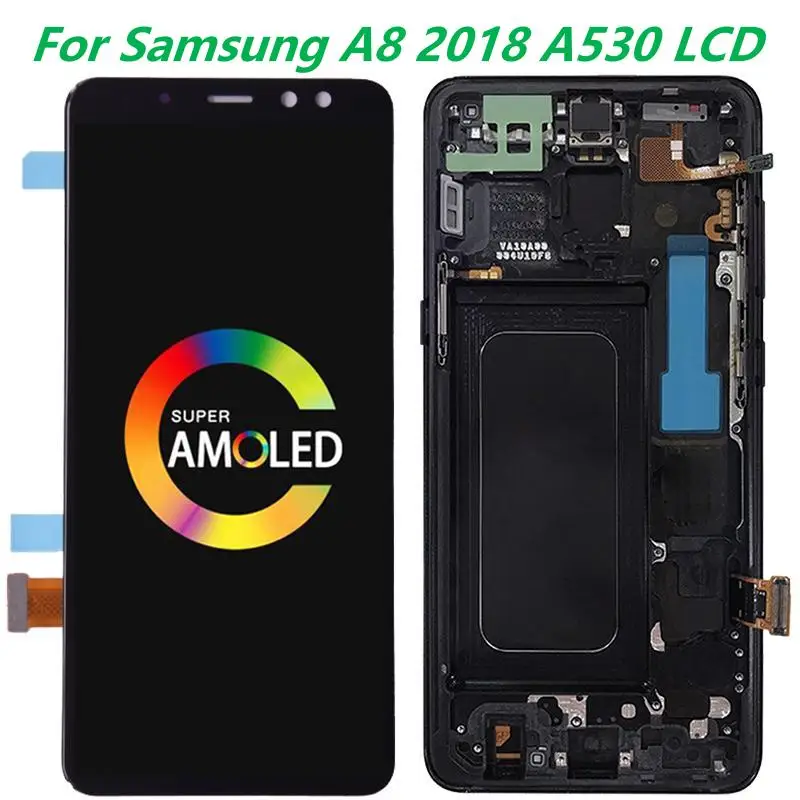Original AMOLED 5.6 A530F LCD For Samsung Galaxy A8 2018 Display With Frame SM-A530F A8 2018 Display Touch Screen Assembly
Original AMOLED 5.6 A530F LCD For Samsung Galaxy A8 2018 Display With Frame SM-A530F A8 2018 Display Touch Screen Assembly