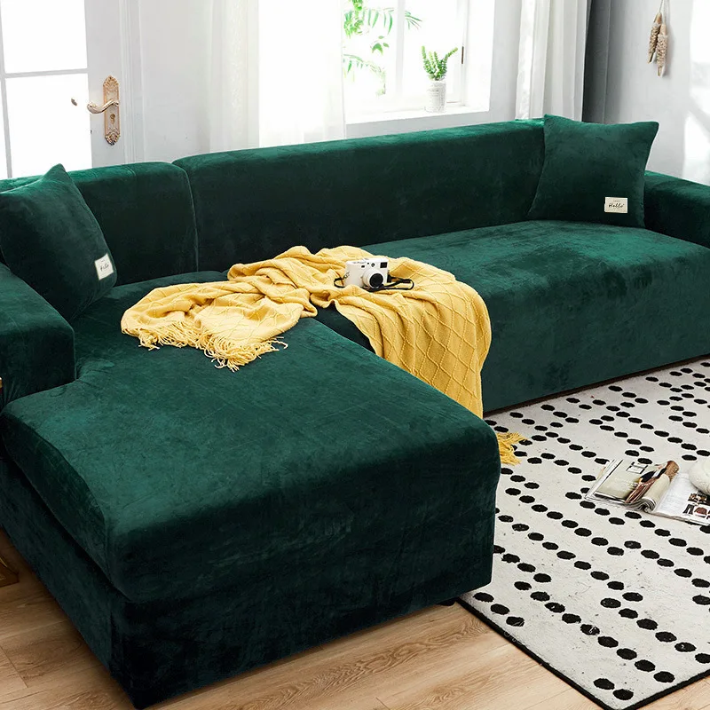 Cosy Home Velvet Stretch L-Shaped Sofa Cover for Living Room Couch Cover Furniture Protector Sofa Cover Elastic 1/2/3/4 Seater
Cosy Home Velvet Stretch L-Shaped Sofa Cover for Living Room Couch Cover Furniture Protector Sofa Cover Elastic 1/2/3/4 Seater