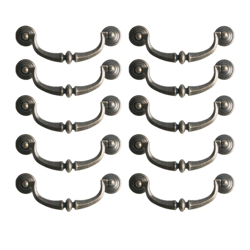 10 Pack Shabby Chic Drawer Pulls Handles Antique Bronze Zinc Alloy Kitchen Cabinet Drop Bail Pulls Handles
10 Pack Shabby Chic Drawer Pulls Handles Antique Bronze Zinc Alloy Kitchen Cabinet Drop Bail Pulls Handles