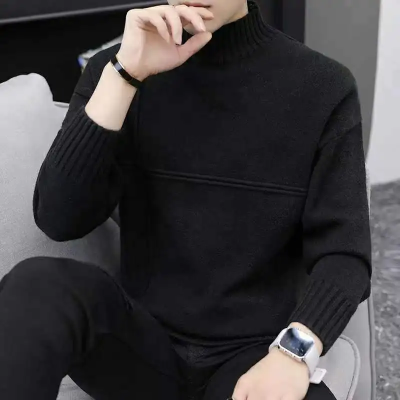 Autumn Winter Men`s Sweater Mock Neck Collar Warm Thickened Khaki Pullovers Undershirt Knitwear Sweater For Men Plus Size
Autumn Winter Men`s Sweater Mock Neck Collar Warm Thickened Khaki Pullovers Undershirt Knitwear Sweater For Men Plus Size