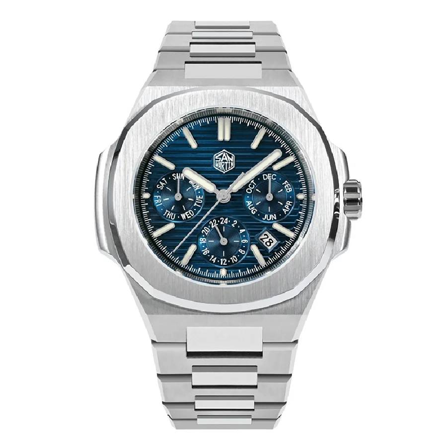 San Martin Mens Luxury Watches 43mm Automatic Mechanical Wristwatch Square BGW-9 Luminous 100M Waterproof Sapphire Miyota 9120
San Martin Mens Luxury Watches 43mm Automatic Mechanical Wristwatch Square BGW-9 Luminous 100M Waterproof Sapphire Miyota 9120
