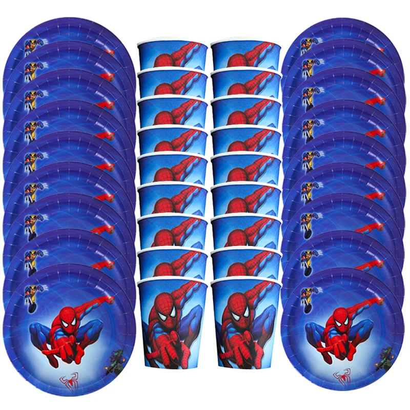 Spiderman Birthday Party Supplies Includes Tableware and Decor with Table Cover Plates Napkins Cup for Kids Boys Superhero Party
Spiderman Birthday Party Supplies Includes Tableware and Decor with Table Cover Plates Napkins Cup for Kids Boys Superhero Party