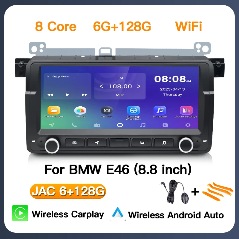 Автомобильный Мультимедийный Плеер На Базе Android Для BMW E46 M3 3 Серии 1998-2006 Гг., Беспроводная Стереосистема С CarPlay...
Автомобильный Мультимедийный Плеер На Базе Android Для BMW E46 M3 3 Серии 1998-2006 Гг., Беспроводная Стереосистема С CarPlay...