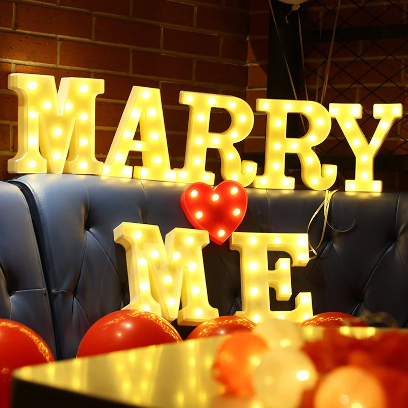Alphabet Letter LED Lights Luminous Number Lamp Battery Power Night Light Party Baby Bedroom Festival Home Wedding Decoration 
Alphabet Letter LED Lights Luminous Number Lamp Battery Power Night Light Party Baby Bedroom Festival Home Wedding Decoration