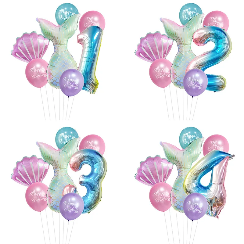 Mermaid Party Tail Balloons 32 Inch Foil Balloons Kids 1st Birthday Little Mermaid Themed Party Decorations Baby Shower Supplies
Mermaid Party Tail Balloons 32 Inch Foil Balloons Kids 1st Birthday Little Mermaid Themed Party Decorations Baby Shower Supplies