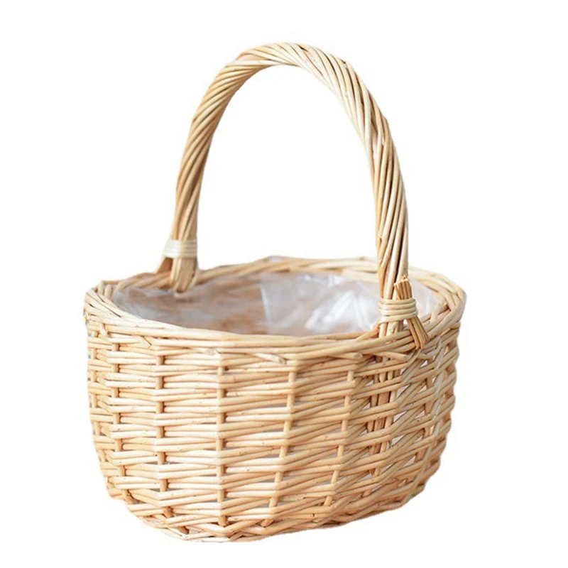 Wicker Picnic Basket Wicker Basket With Handles And Lining, Suitable For Picnic, Fruits And Vegetable Basket
Wicker Picnic Basket Wicker Basket With Handles And Lining, Suitable For Picnic, Fruits And Vegetable Basket